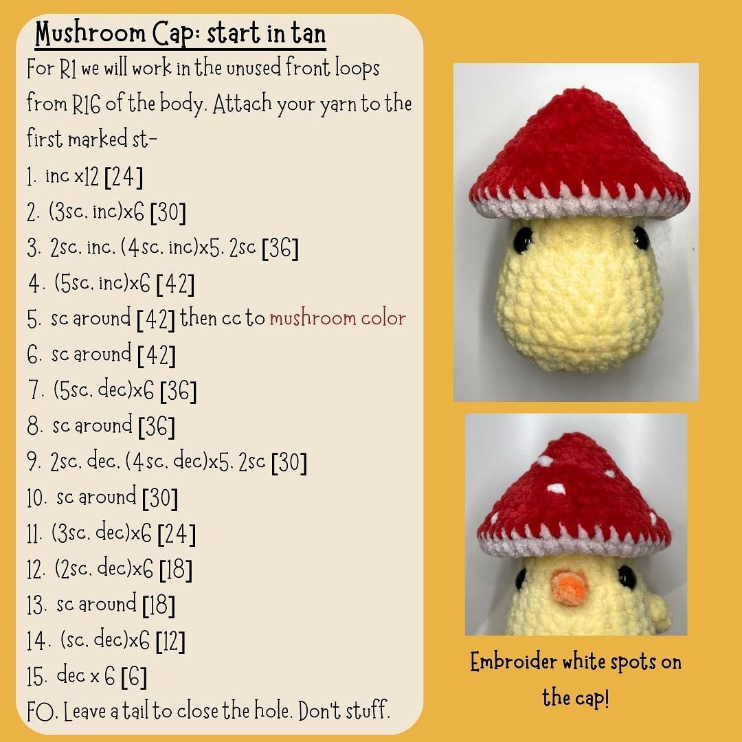 FREE MUSHROOM DUCK PATTERN!!!