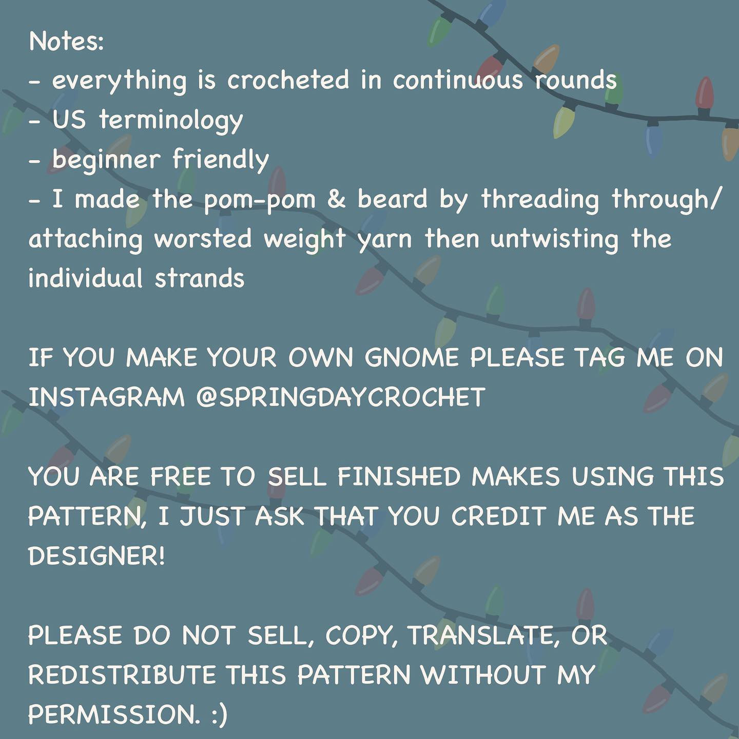 free no sew gnome pattern