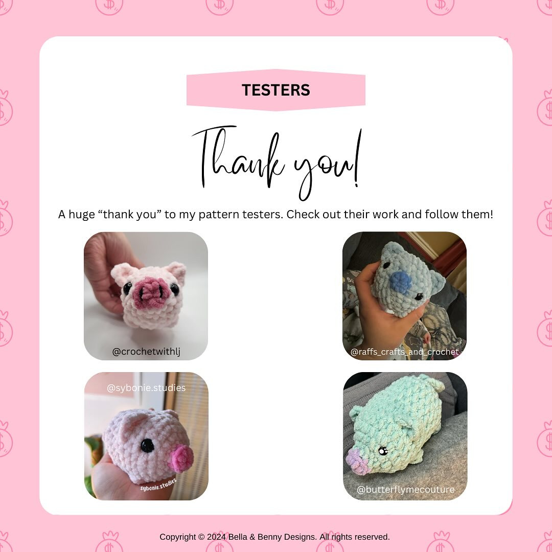 🐷 FREE NO-SEW PIGGY PATTERN 🐷