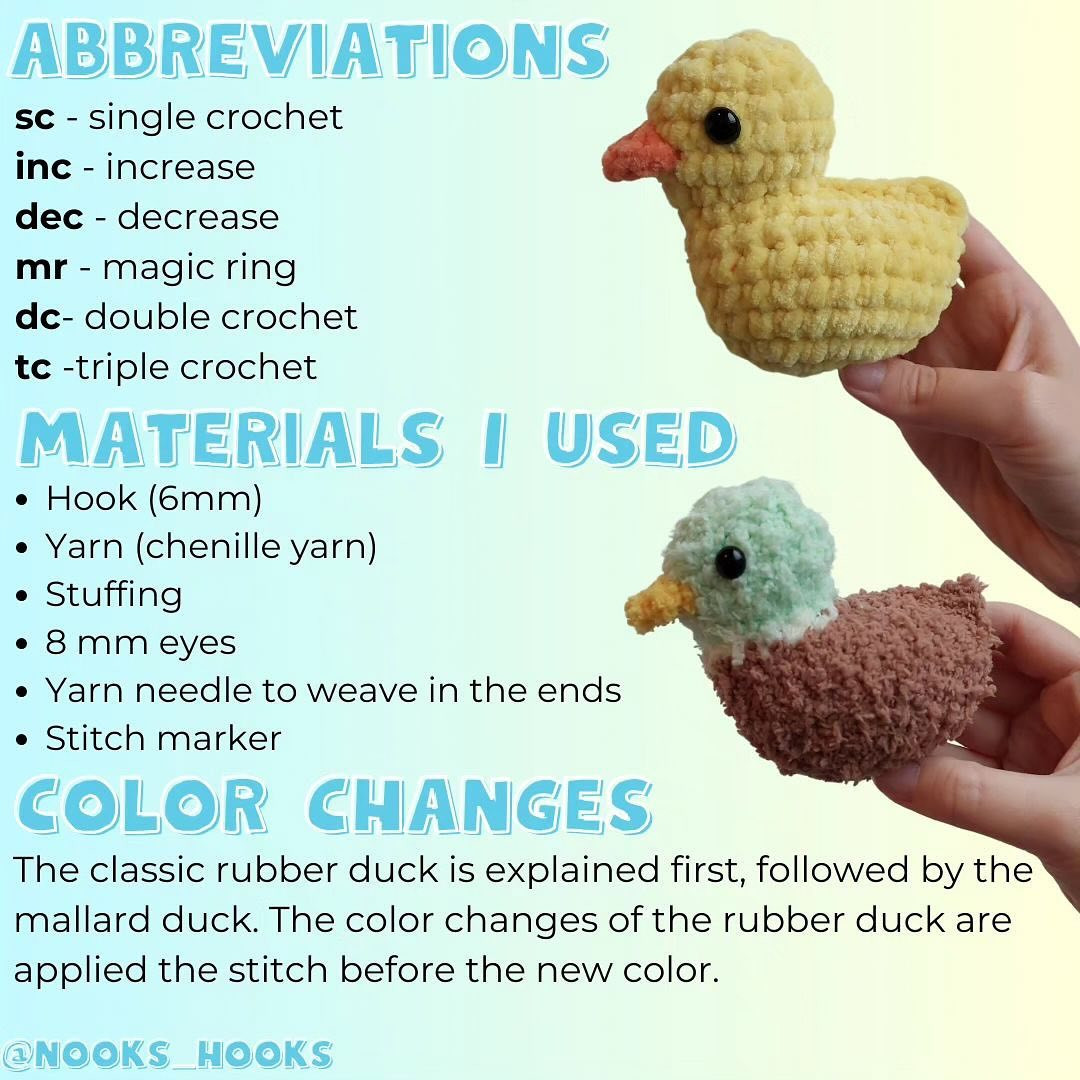 free no sew rubber duck pattern