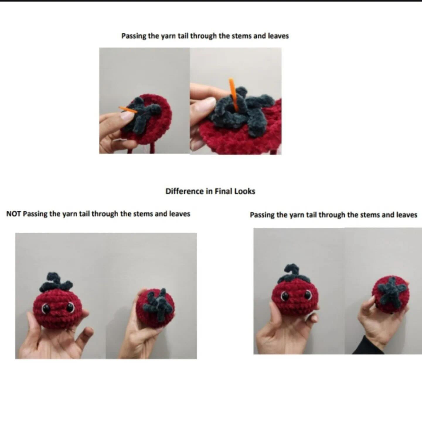 free no sew tommy tomato crochet pattern