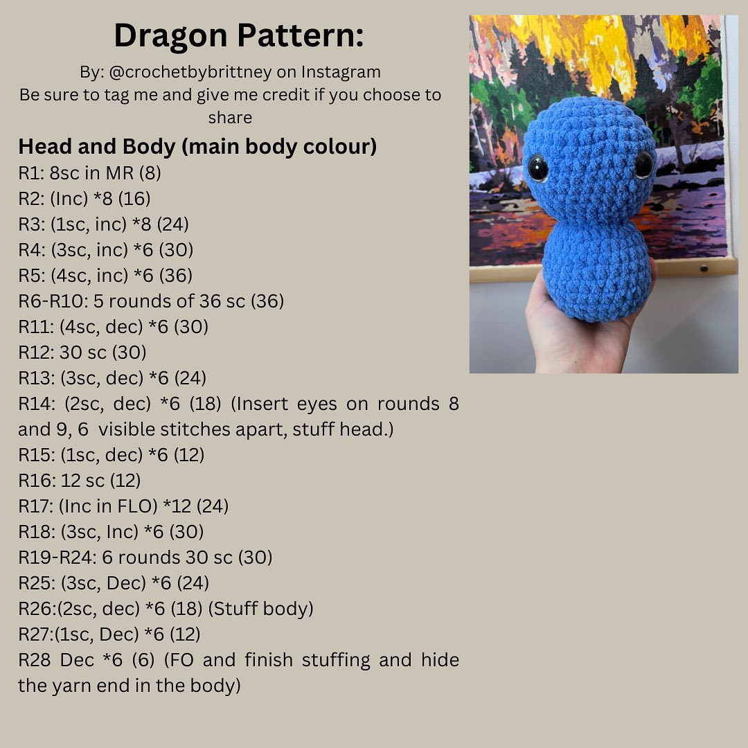 FREE PATTERN ✨
Apollo the dragon is out now!!!!