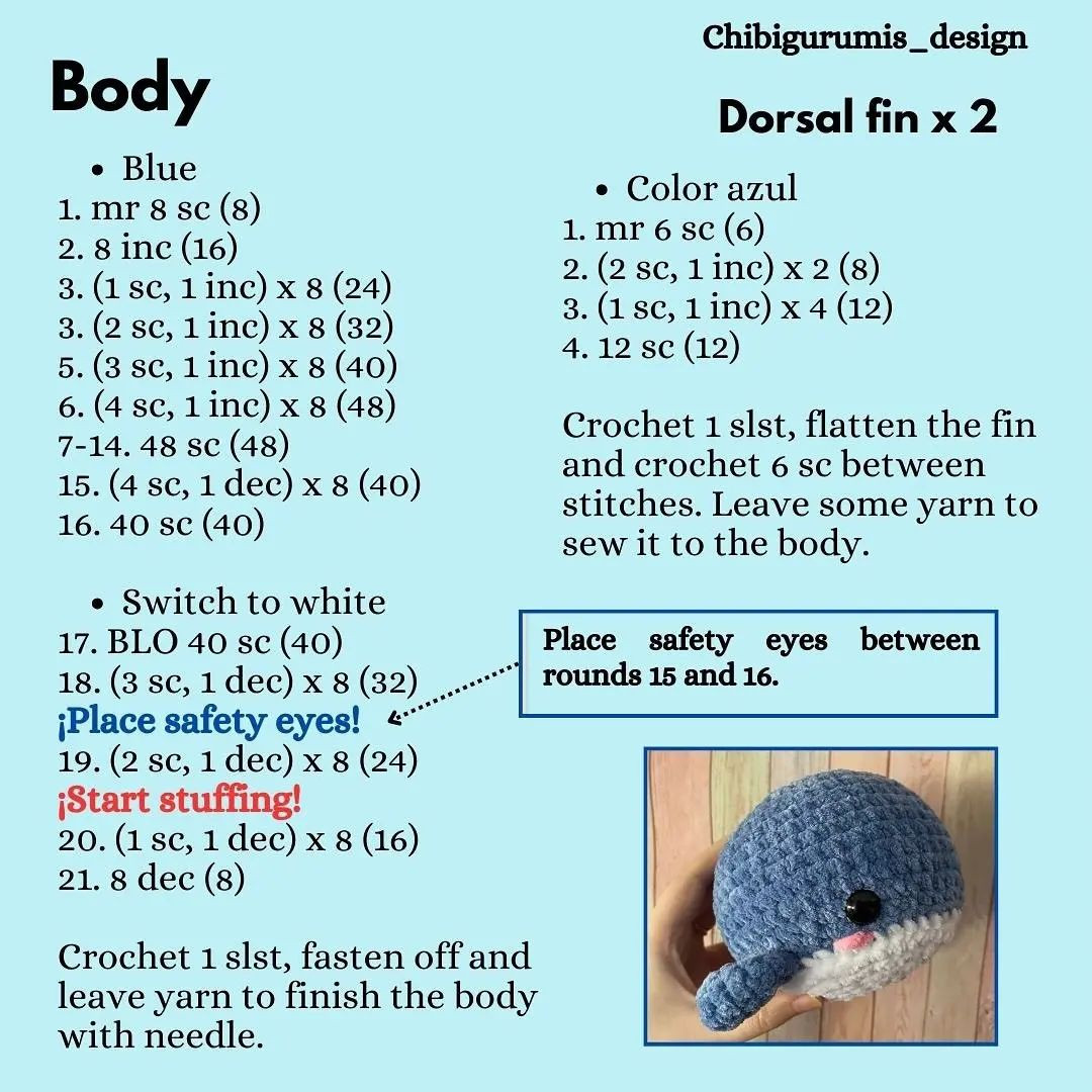 free pattern blue whale