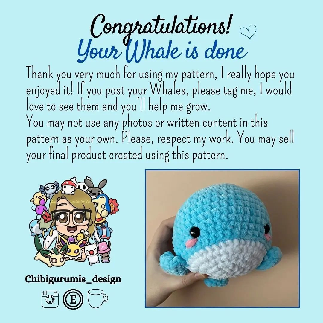 free pattern blue whale