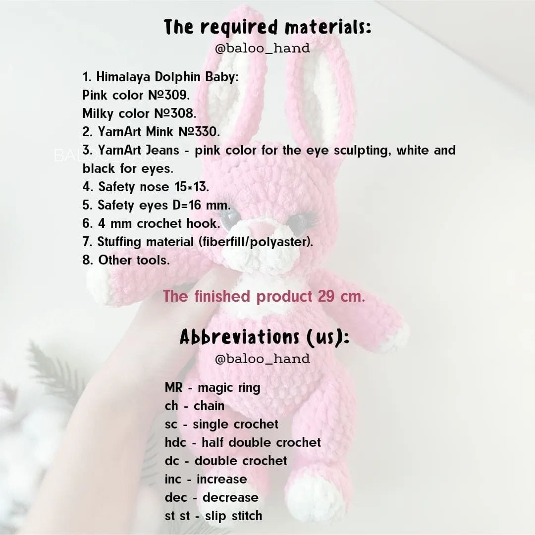 Free Pattern "Bunny" 🐰