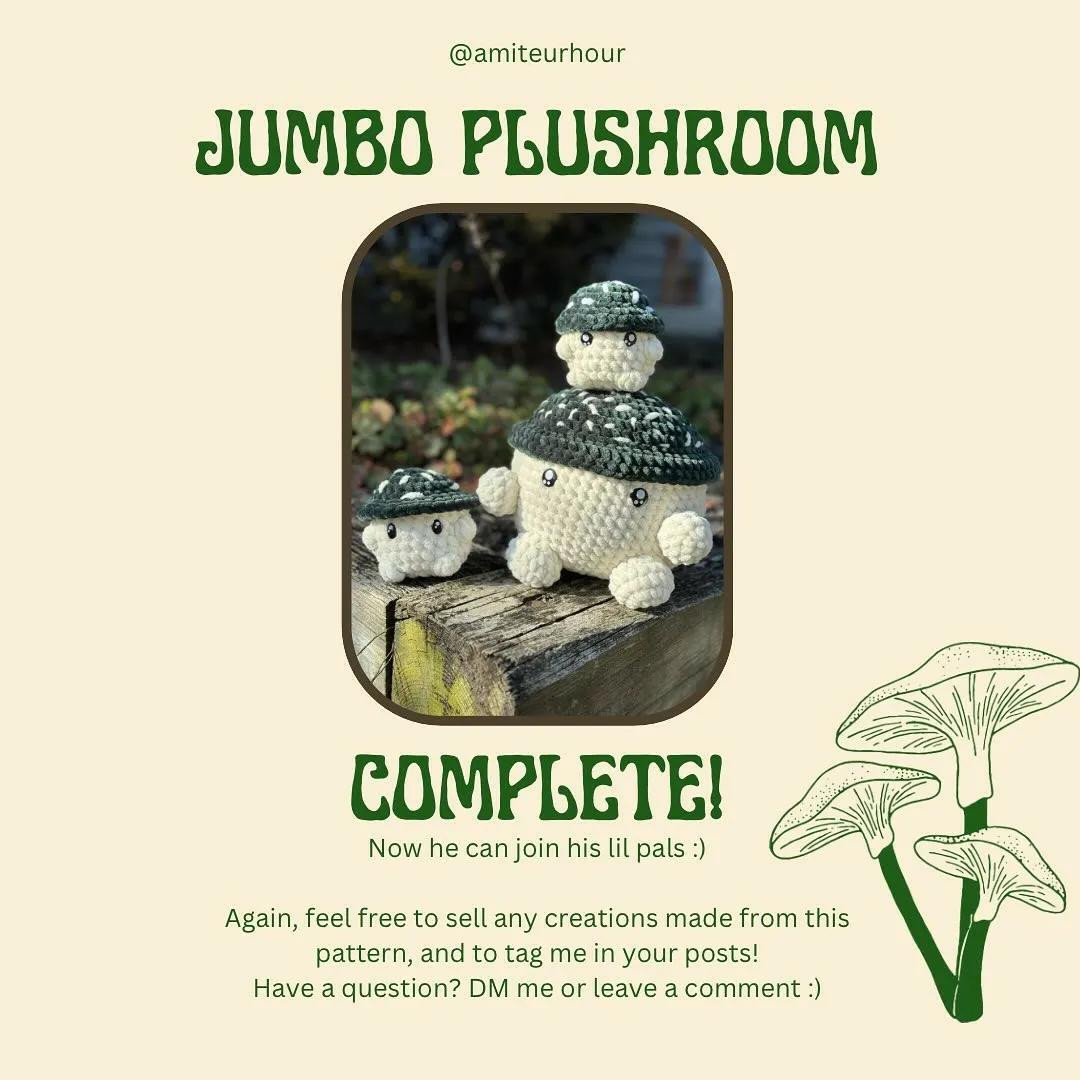 free pattern bunny, jumbo plushroom