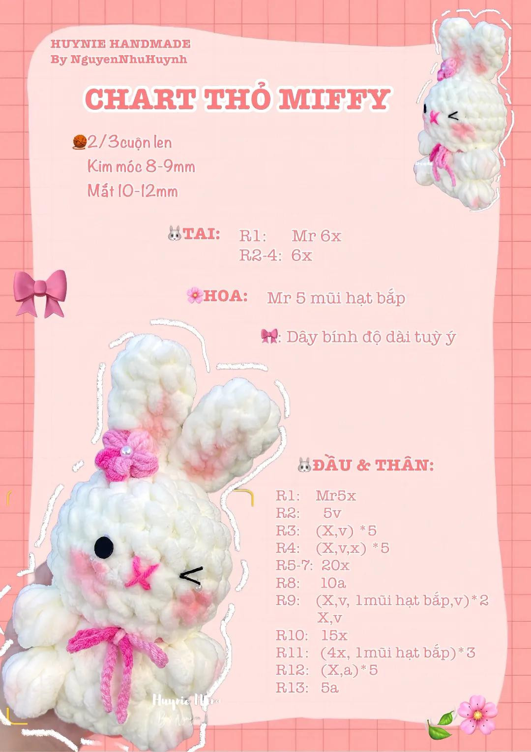 free pattern bunny, jumbo plushroom