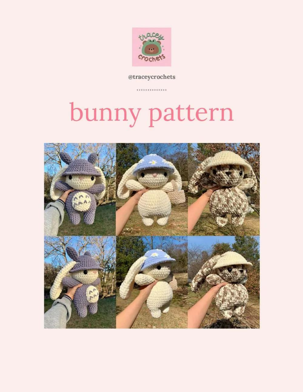 free pattern bunny, jumbo plushroom