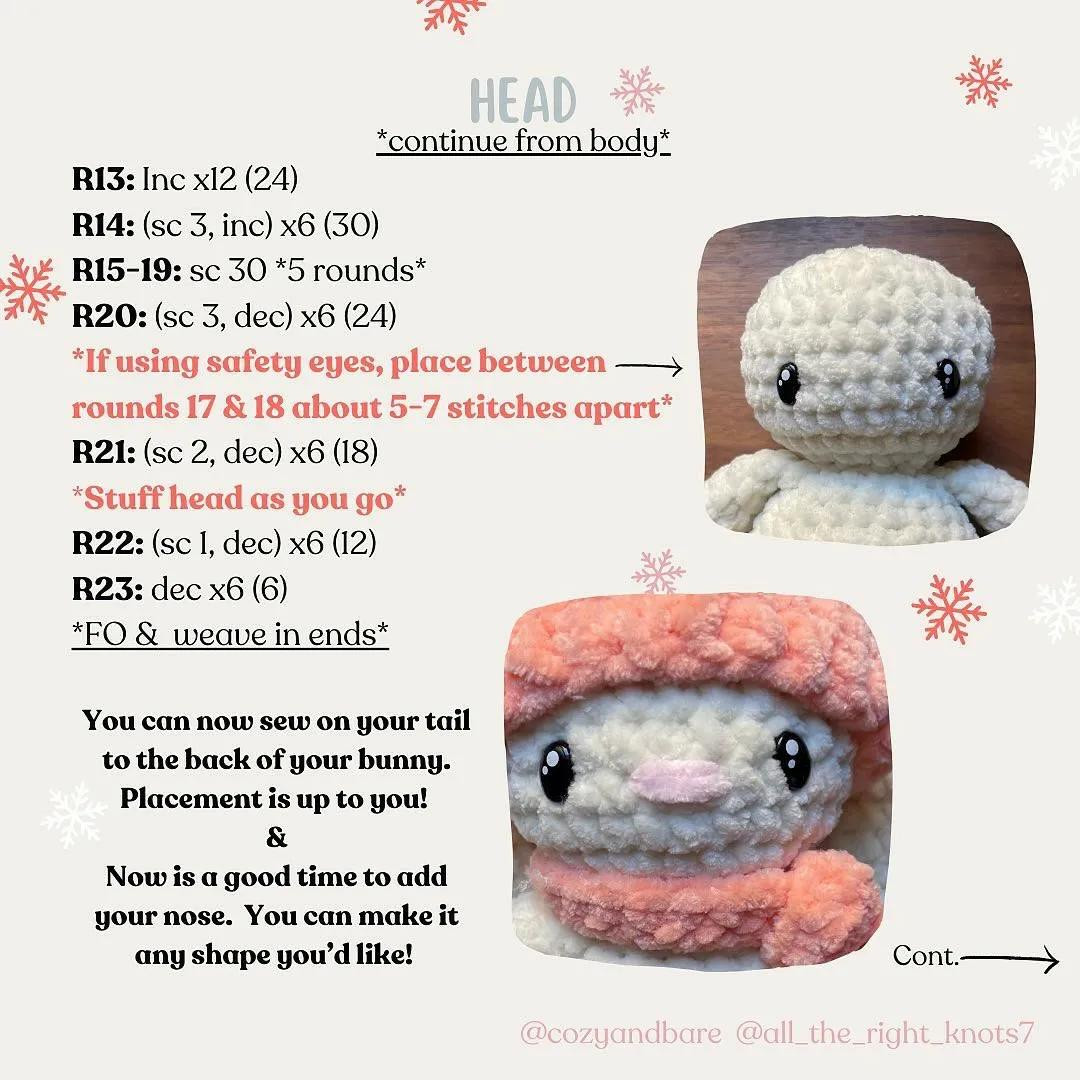 free pattern bunny, jumbo plushroom