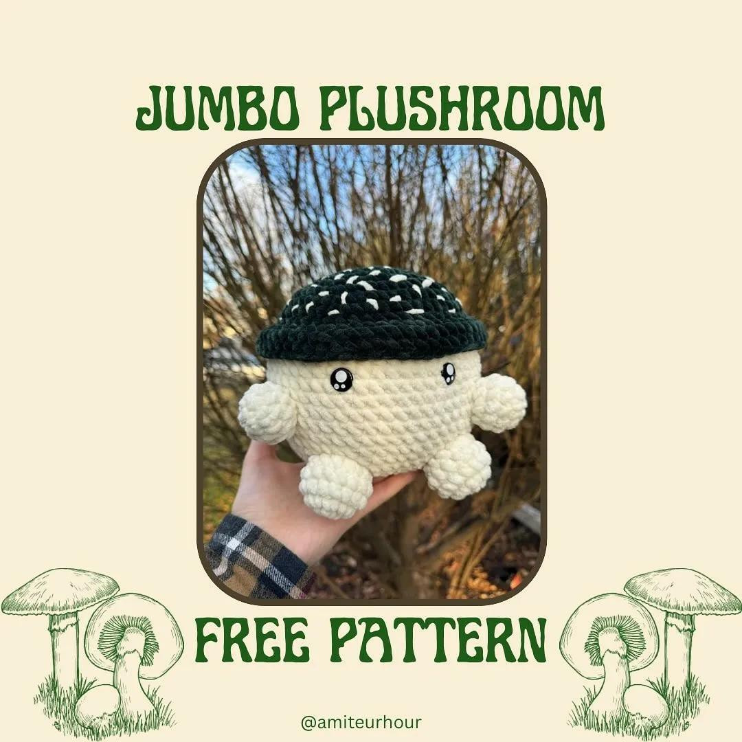free pattern bunny, jumbo plushroom