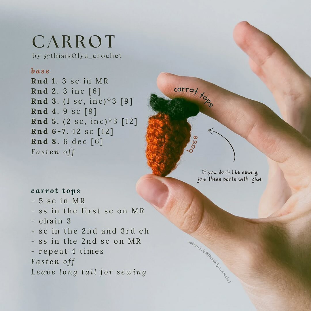 free pattern carrot cake