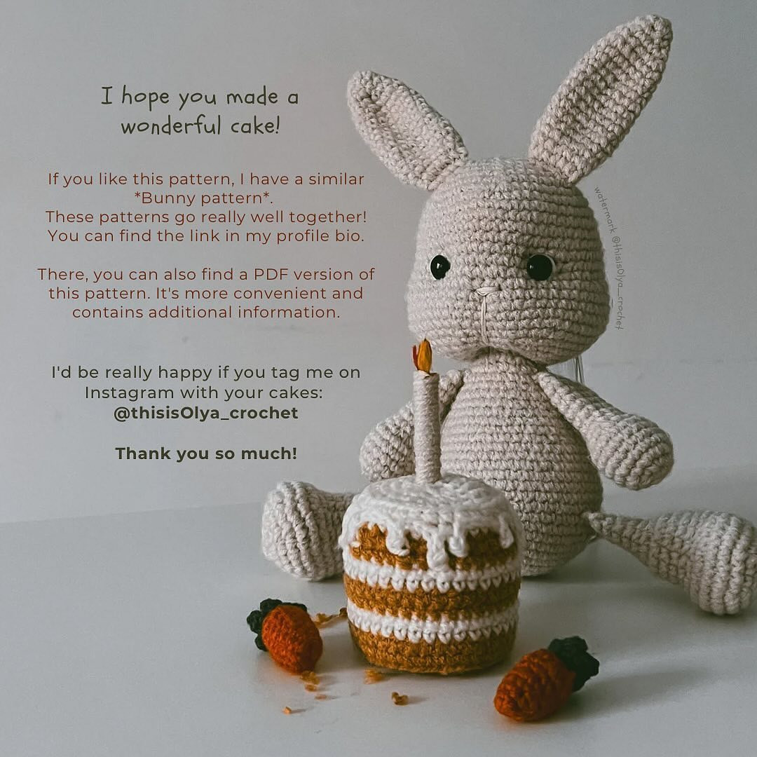 free pattern carrot cake