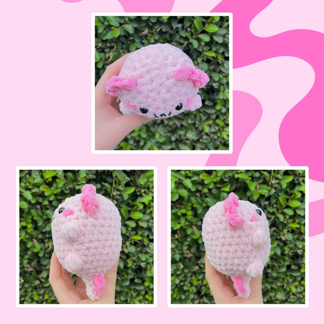 Free Pattern: Chubby axolotl! 💗