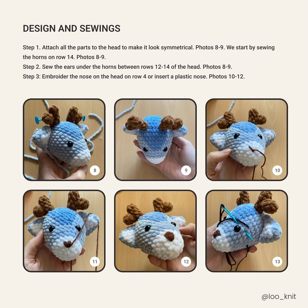 Free Pattern Crochet Deer