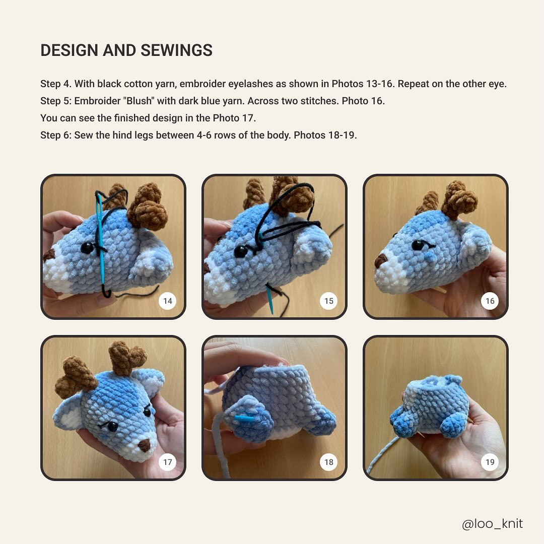 Free Pattern Crochet Deer