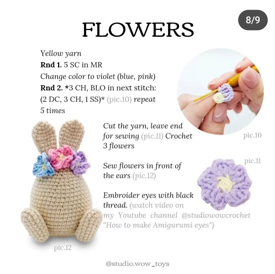 free pattern crochet easter bunny