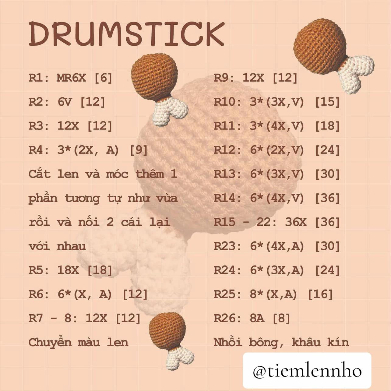 free pattern drumstick