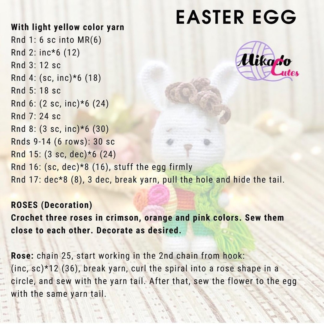 free pattern easter egg