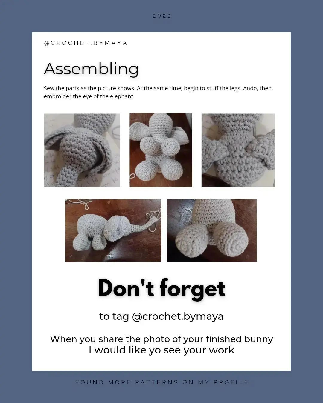 free pattern gray baby elephant