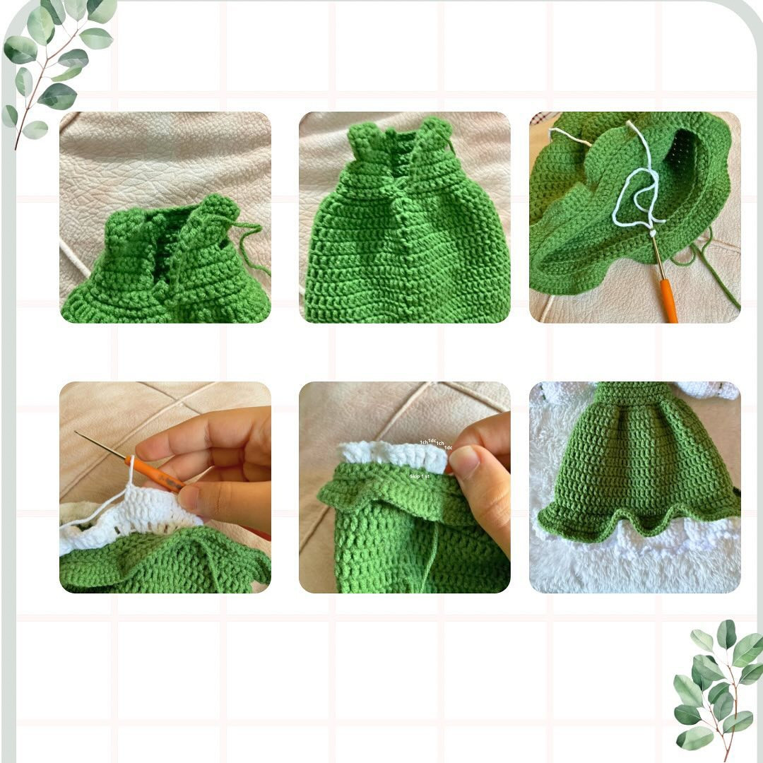 free pattern green dress