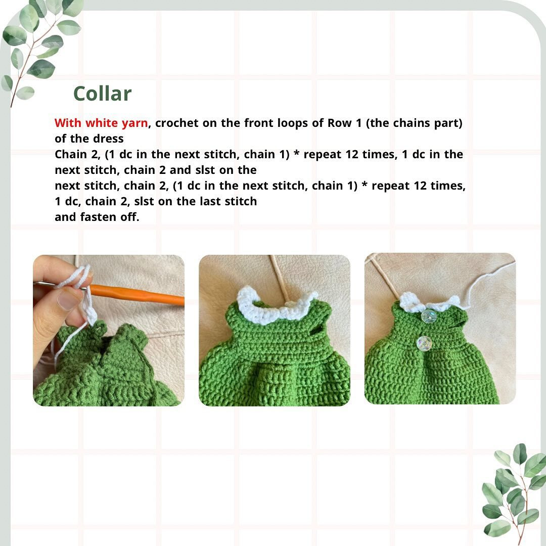 free pattern green dress