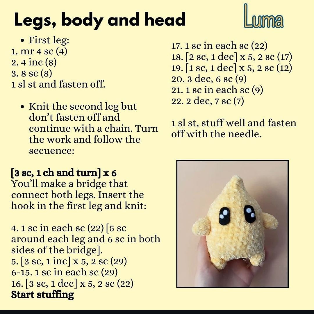 free pattern lumalee + luma