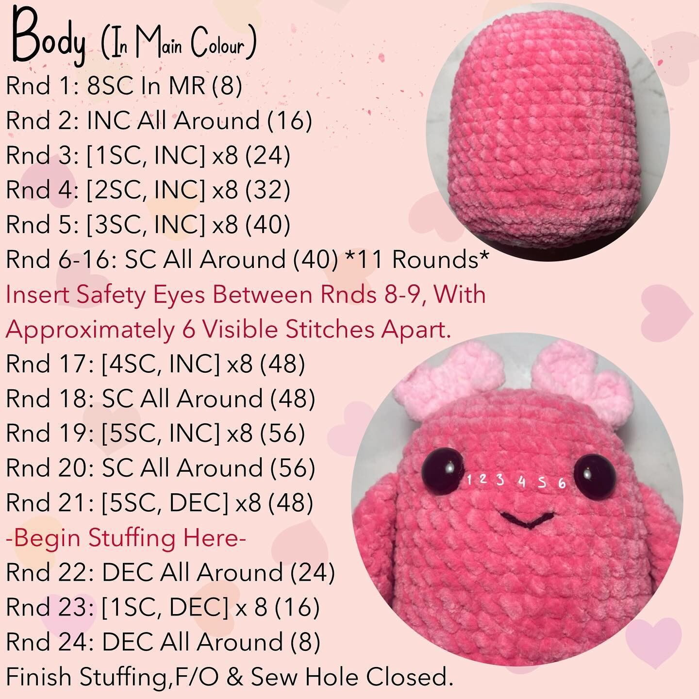 💕FREE PATTERN 💕
Meet Valerie The V-Day Gumdrop!