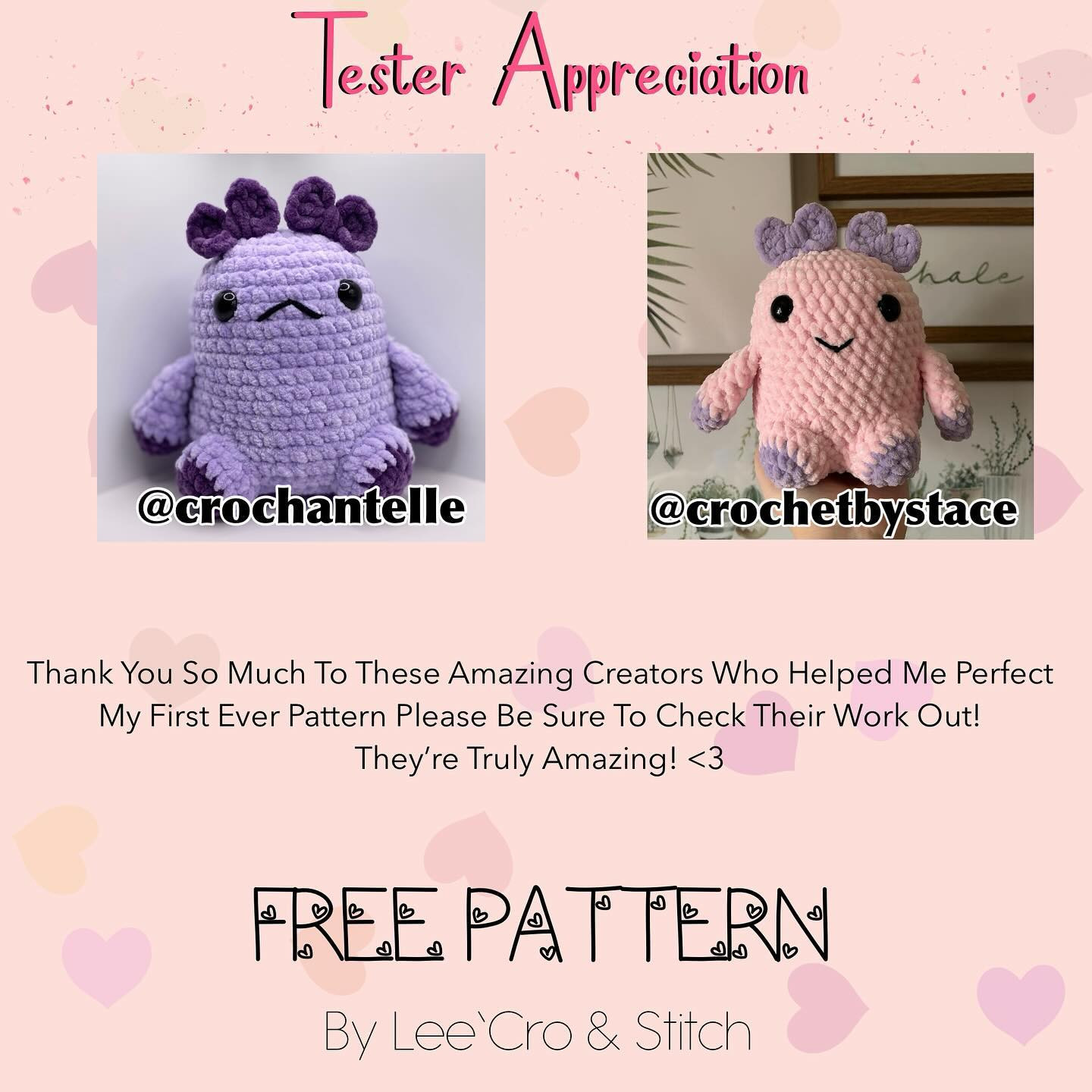 💕FREE PATTERN 💕
Meet Valerie The V-Day Gumdrop!