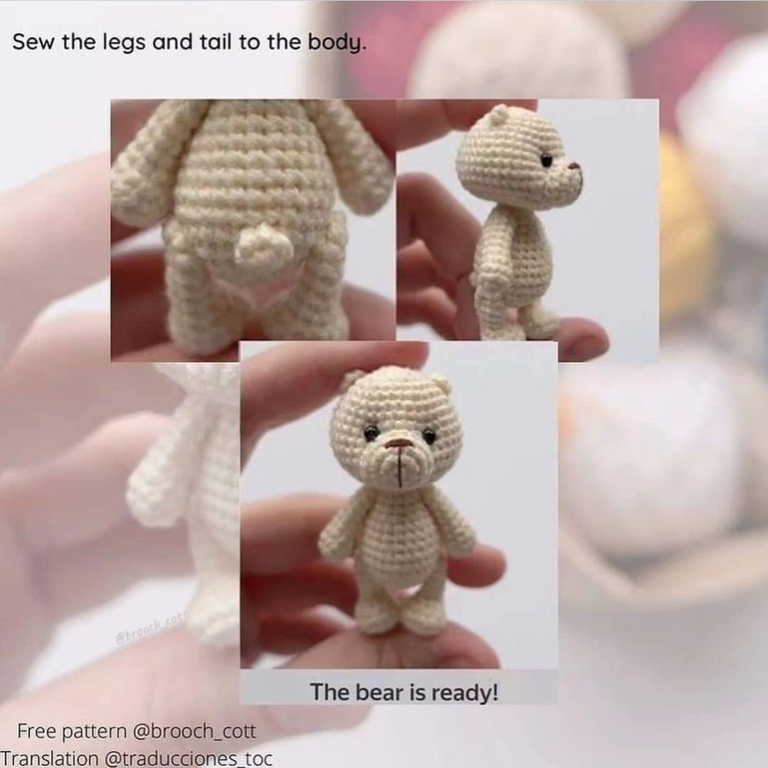 free pattern mini bear