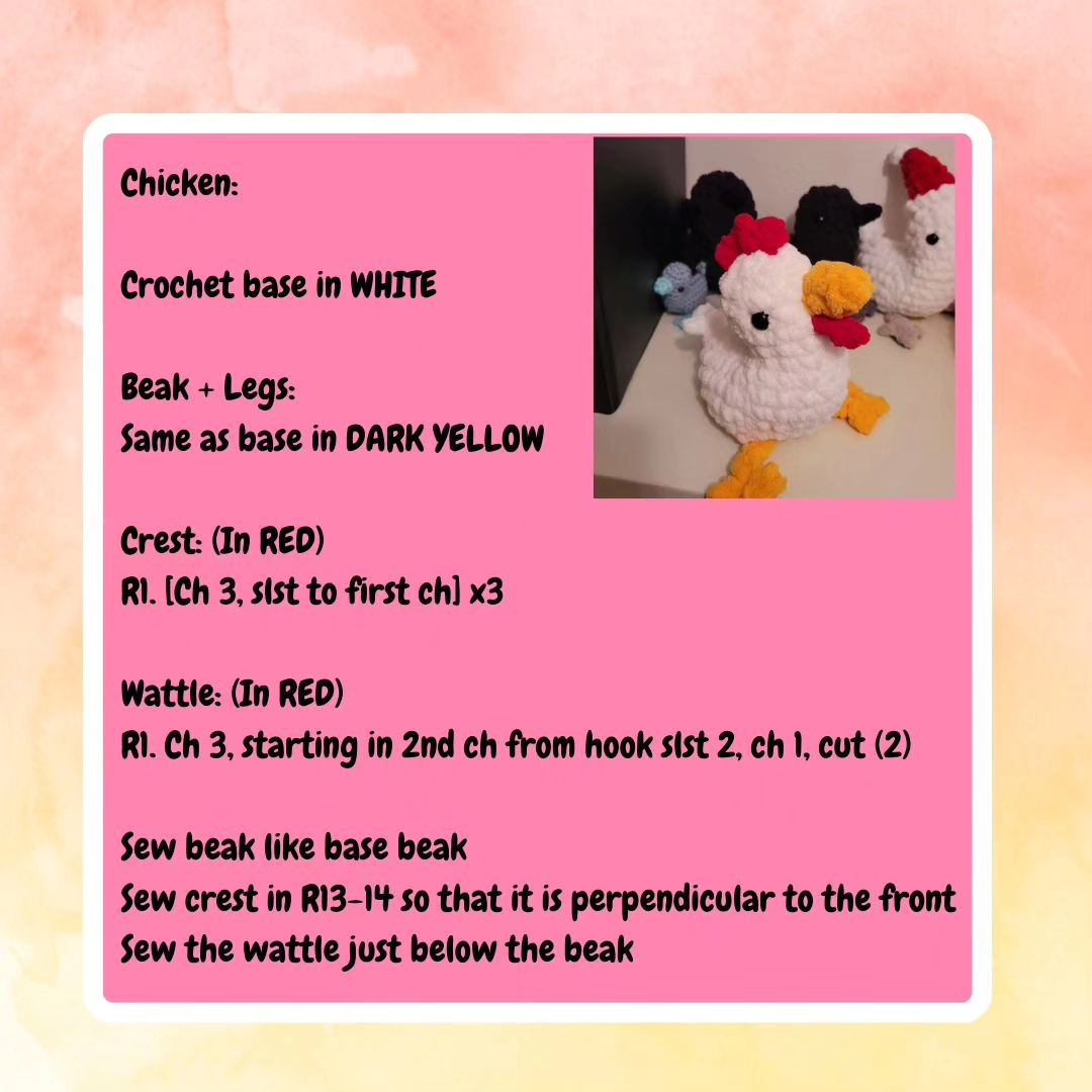 free pattern mod A rubber duck
Flamingo
Mallard duck
Pigeon
Chicken