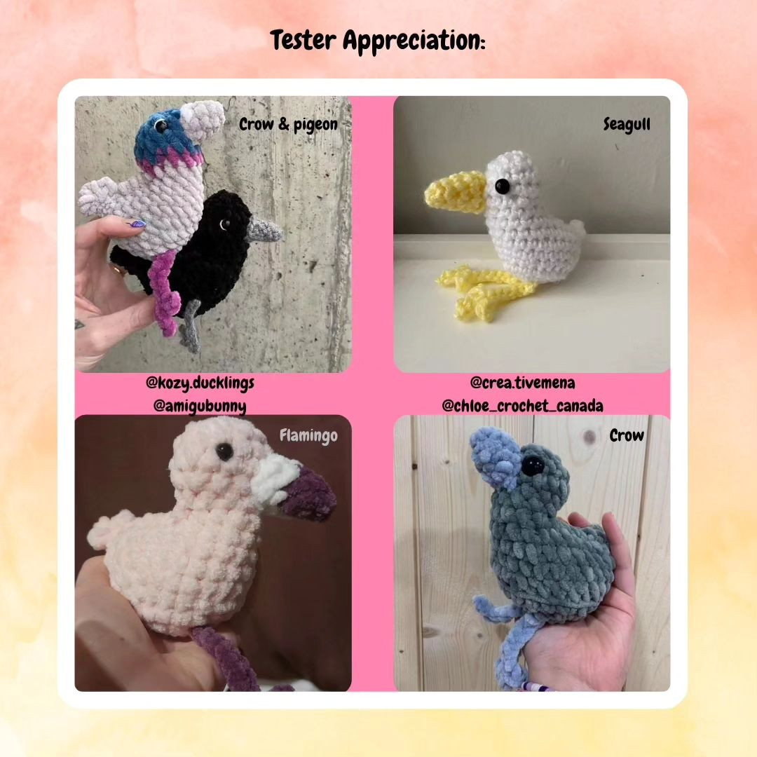 free pattern mod A rubber duck
Flamingo
Mallard duck
Pigeon
Chicken