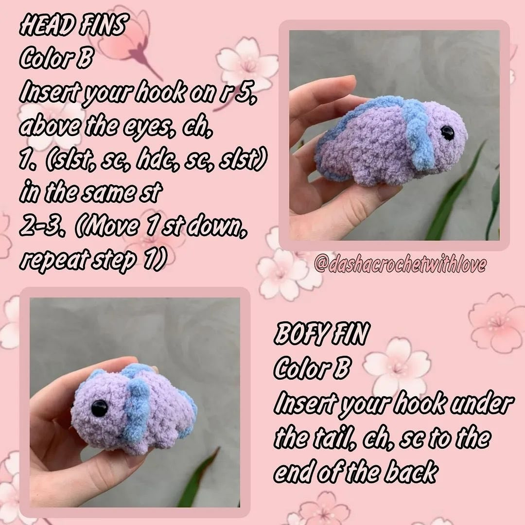 free pattern no sew baby axolotl