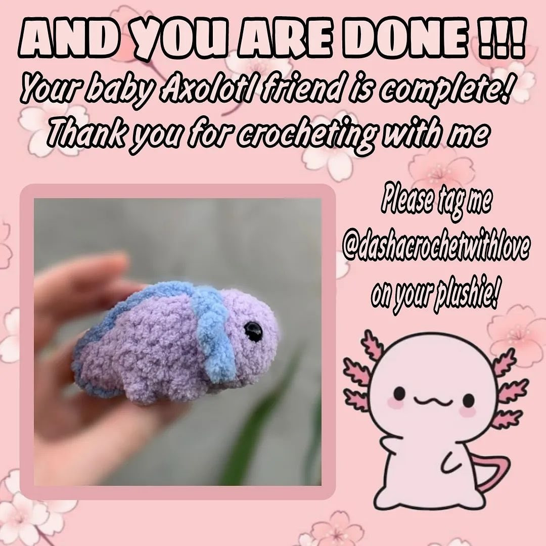 free pattern no sew baby axolotl