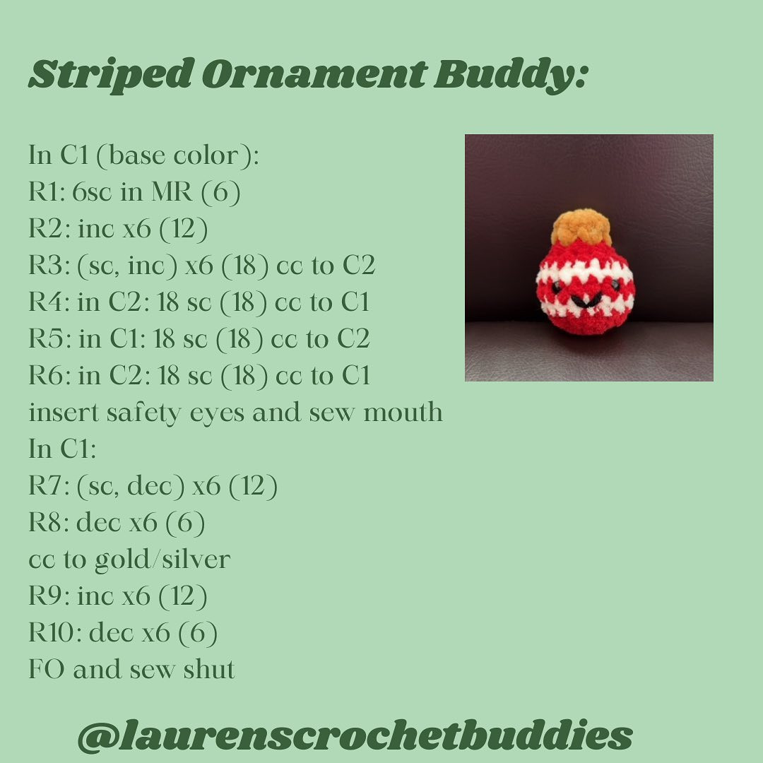 FREE PATTERN: ORNAMENT BUDDY 🎄