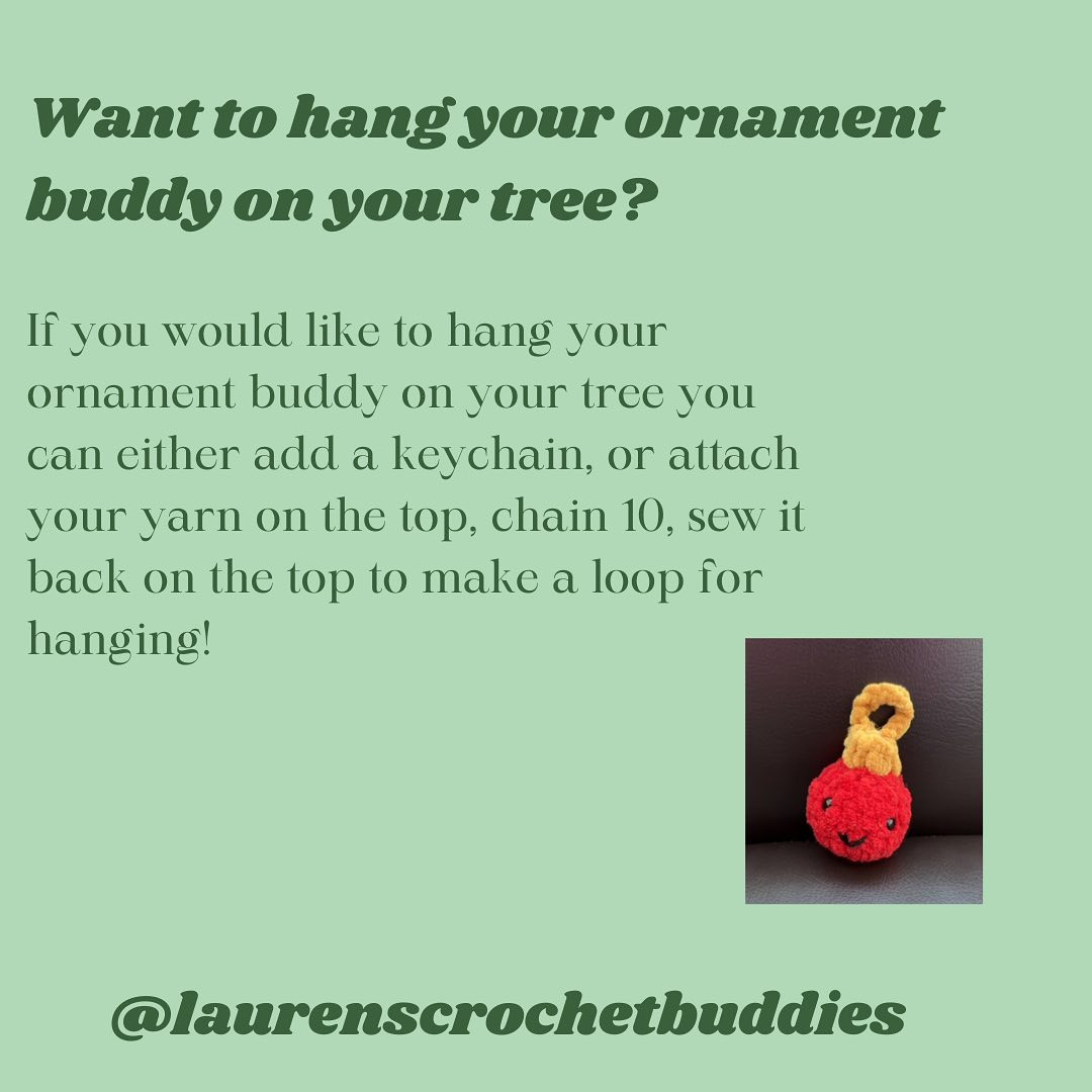 FREE PATTERN: ORNAMENT BUDDY 🎄