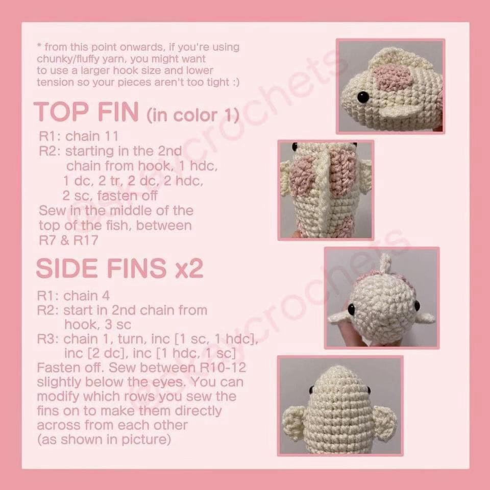 free pattern pink koifish