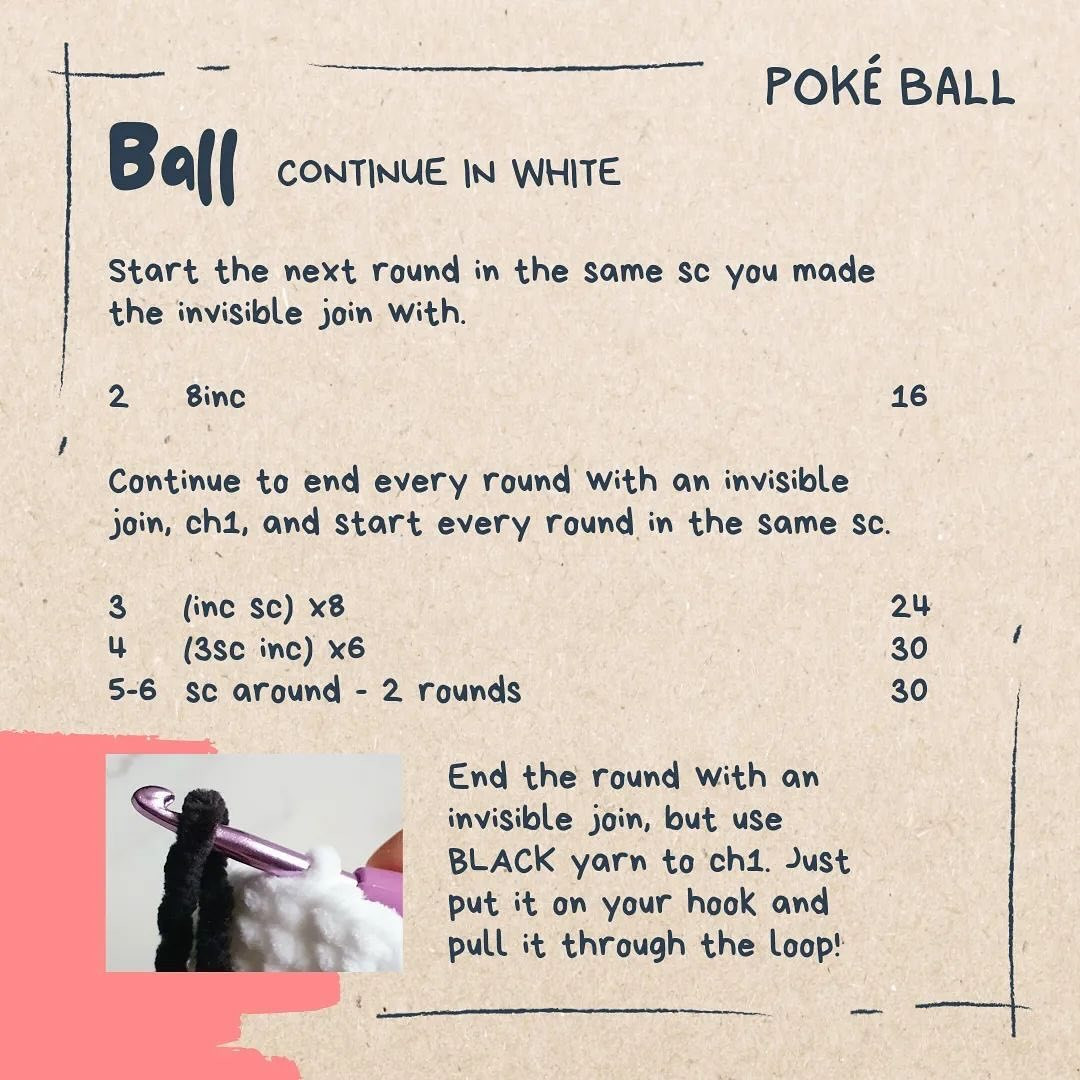 free pattern quick an easy poke ball