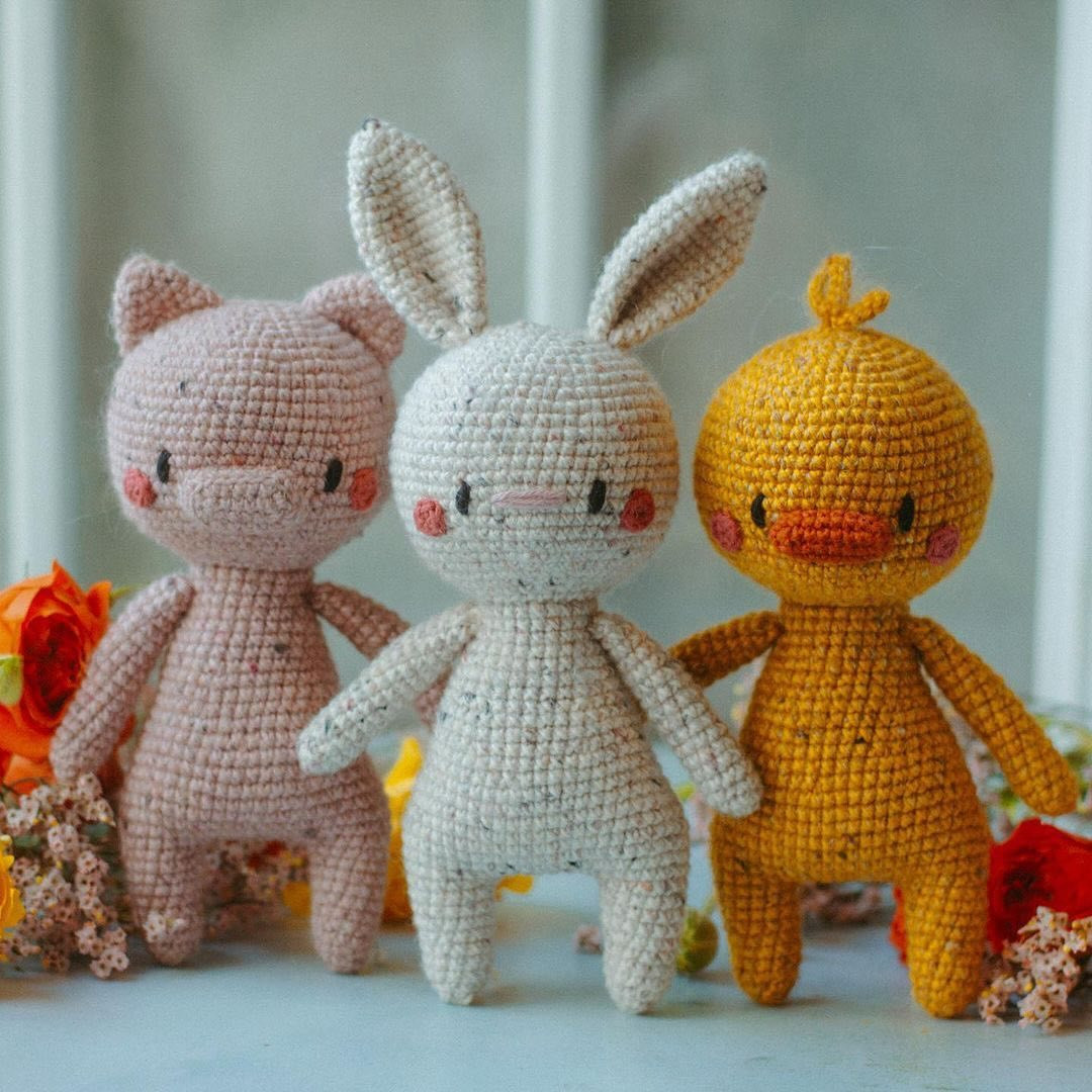 free pattern rabbit pig duck