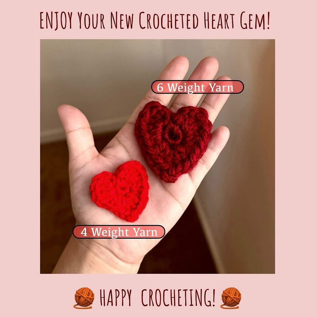 free pattern red heart in hand