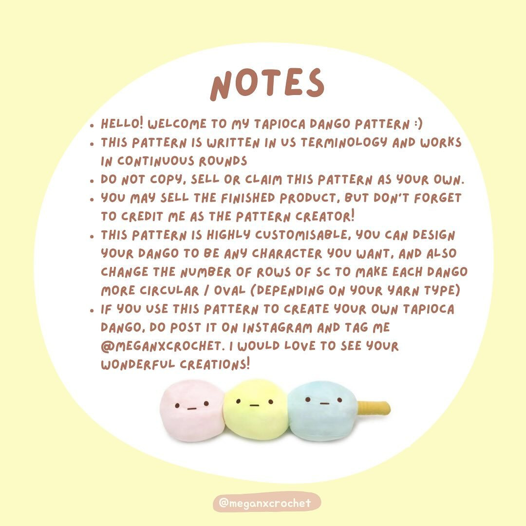 𖤐 (FREE PATTERN!!) sumikko gurashi tapioca dango ! ‧₊˚༄