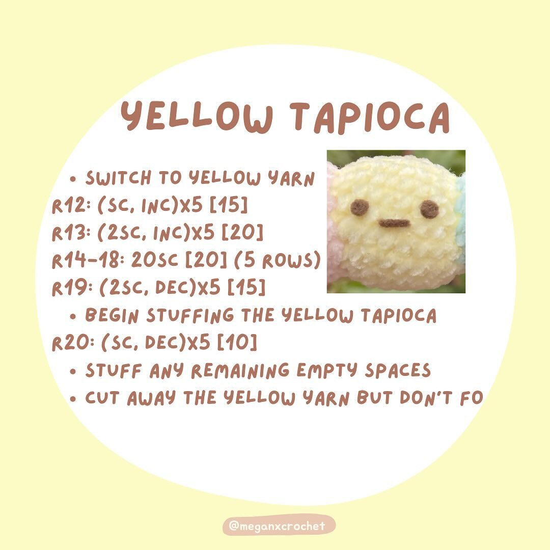 𖤐 (FREE PATTERN!!) sumikko gurashi tapioca dango ! ‧₊˚༄