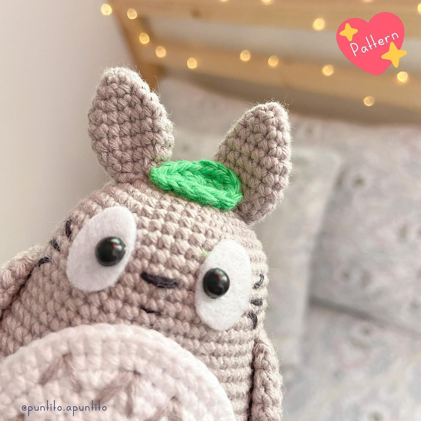 free pattern totoro with white belly