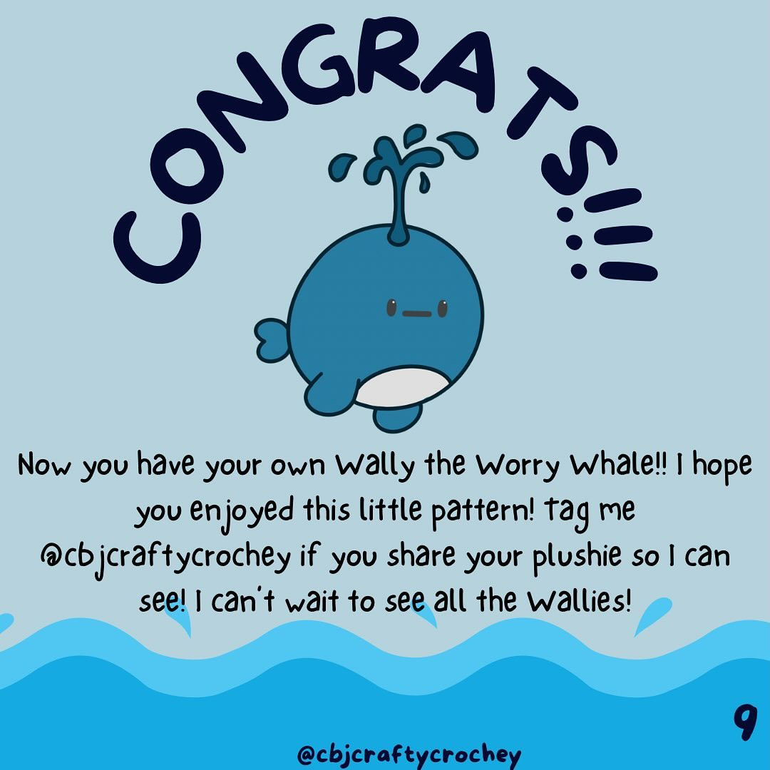 free pattern wally the worry whale