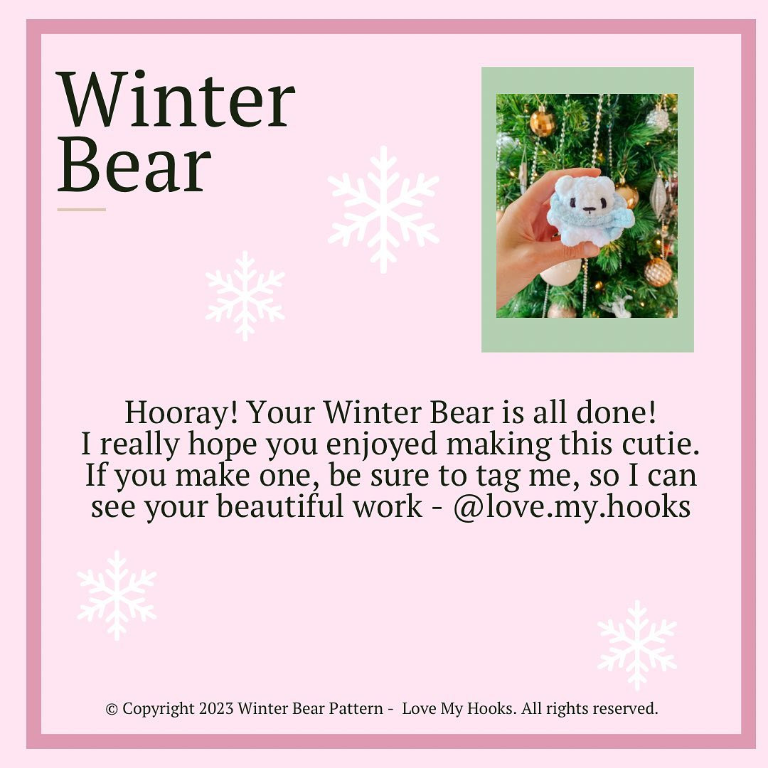 Free Pattern - Winter Bear 🐻‍❄️