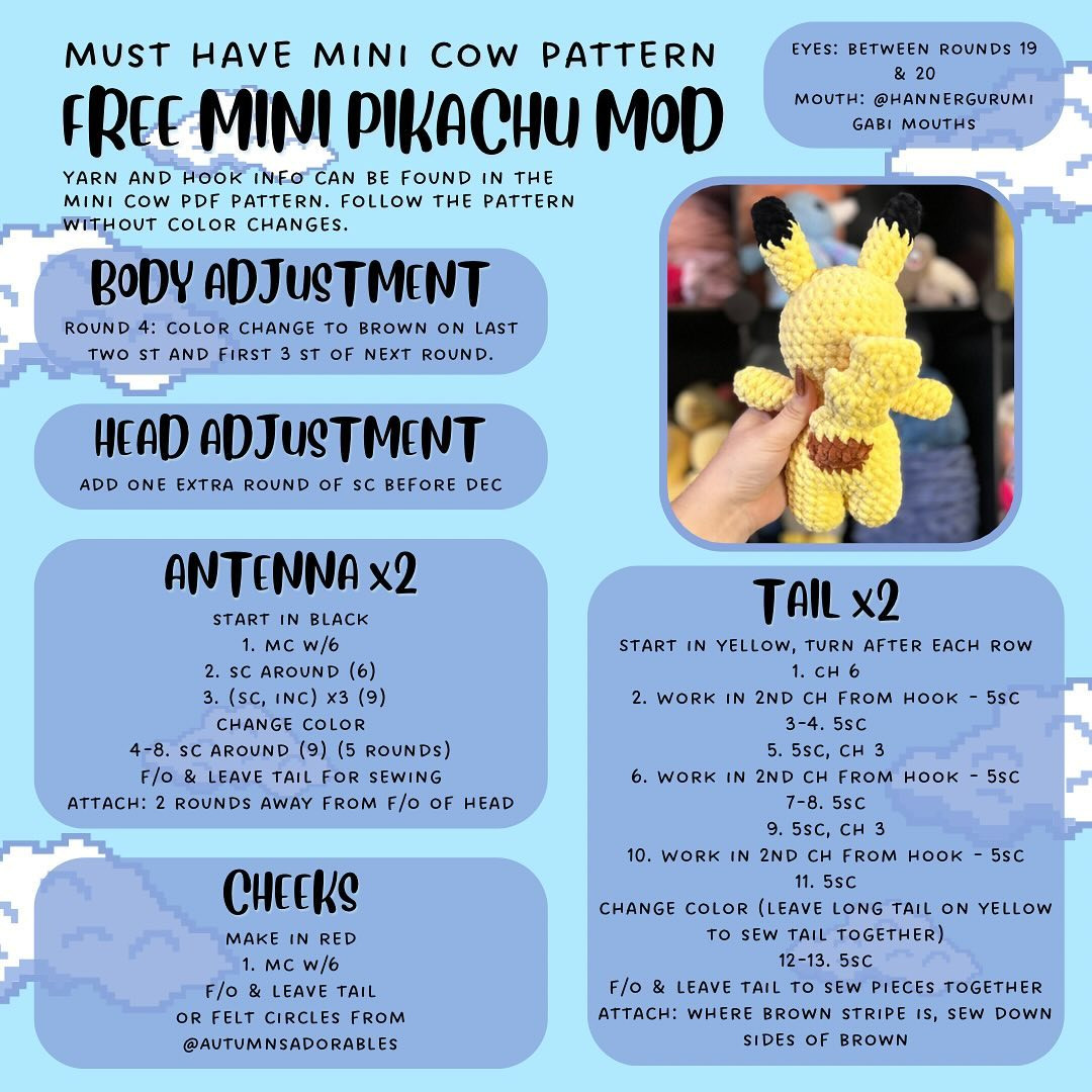 ⚡️ FREE PIKACHU MODIFICATION ⚡️