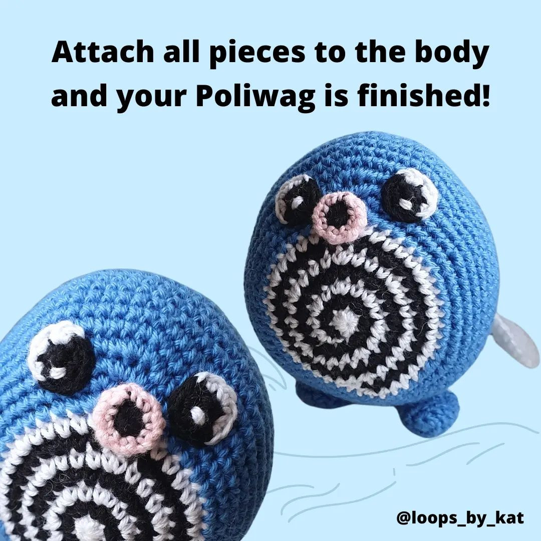 🌊 FREE POLIWAG CROCHET PATTERN 🌊