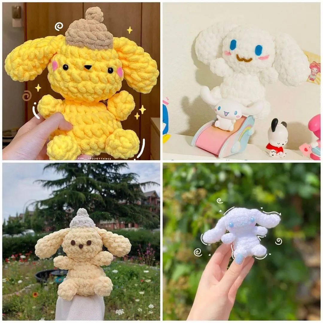 Free Pompompurin &amp; cinnamoroll pattern ❄️💓 !