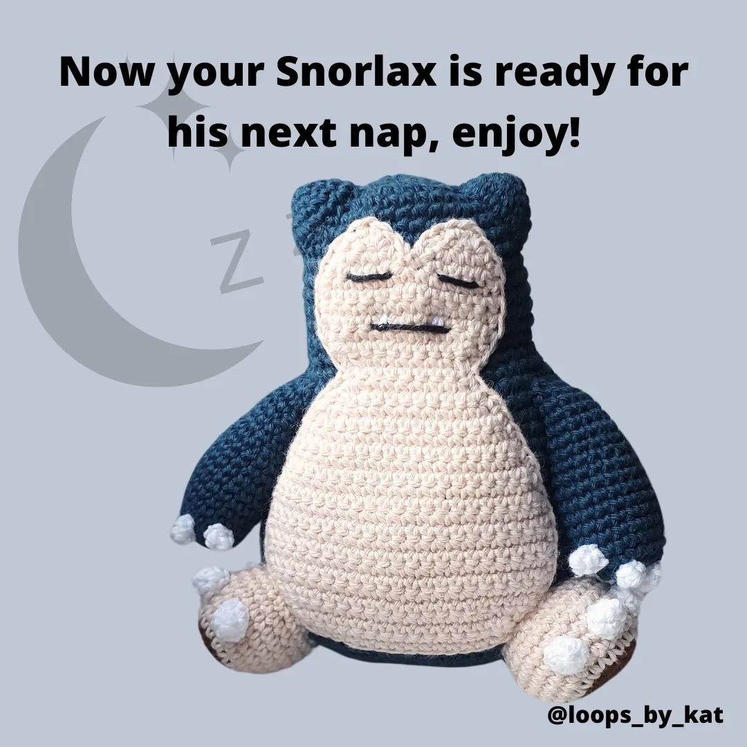 💤 FREE SNORLAX CROCHET PATTERN 💤