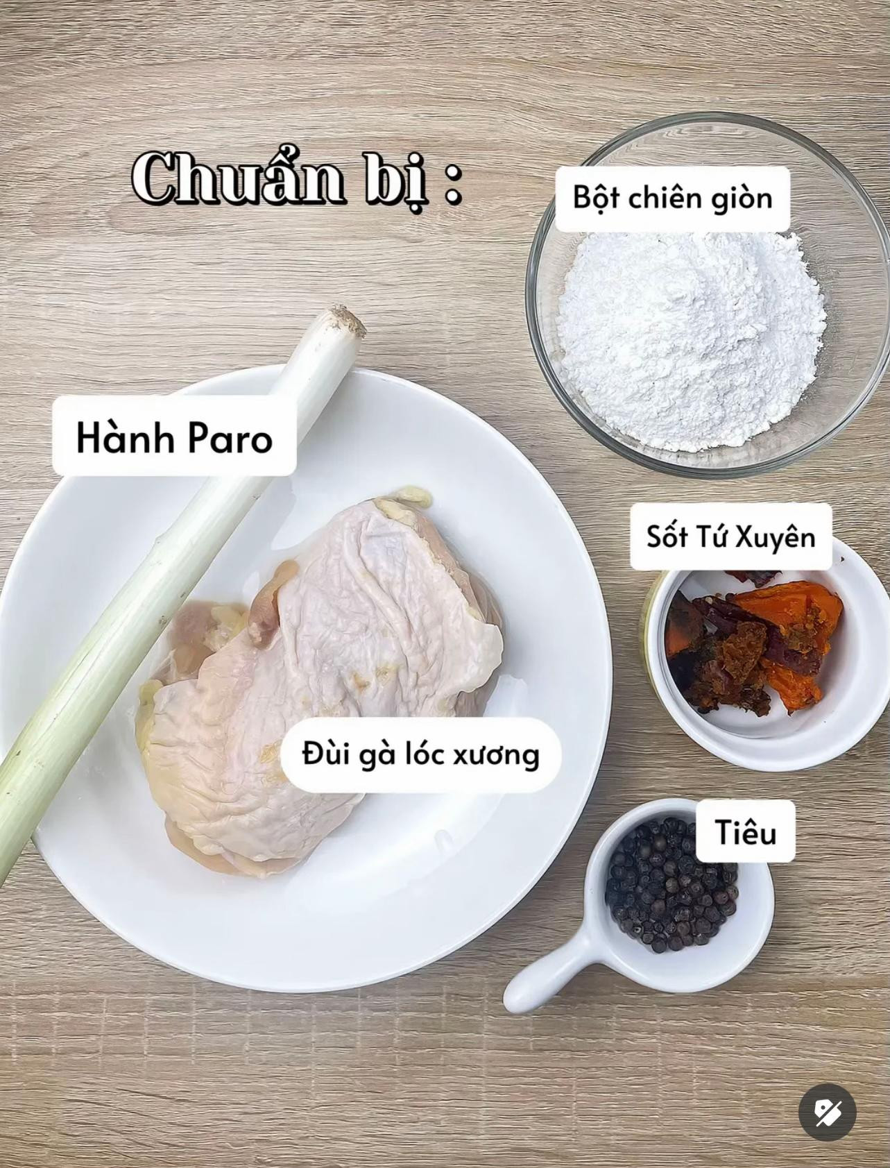 gà chiên sốt tứ xuyên siêu dính