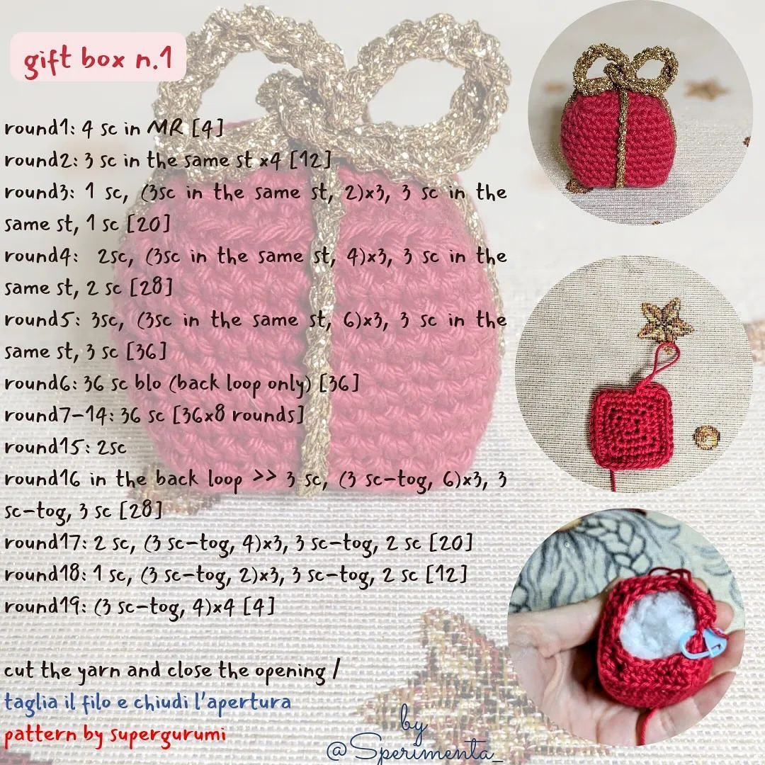 gift box crochet pattern